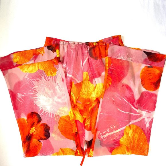 Auc Blumarine Made in Italy Silk floral wide Pants - Picture 10 of 12